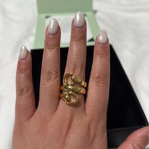 Jewelmint 14K gold plated Royal Ascot Ring